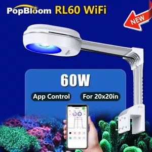 PopBloom RL60 Reef LED Aquarium Light 60W for Marine Coral Nano Reef SPS/LPS - Picture 1 of 11