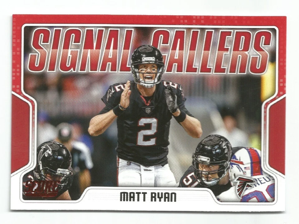 2018 Panini Score Matt Ryan Red Signal Callers Insert #2 ATLANTA FALCONS - Image 1 of 1
