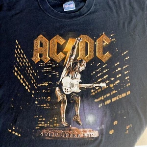 AC/DC Labio Superior Rígido JAPÓN Gira Mundial Todos los Eventos Deportivos De Colección Puntada Única XL - Imagen 1 de 9