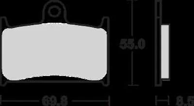 Par de pastillas de freno delanteras sinterizadas SBS para Triumph Thunderbird 10-16 Foto 1 de 4