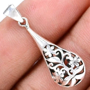 Filigree 925 Sterling Silver Pendant Jewelry SSS SPJ2144 - Picture 1 of 1