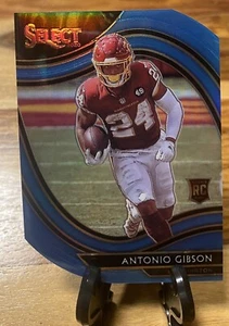 2020 SELECT ANTONIO GIBSON FIELD LEVEL BLUE HOLO PRIZM DIE CUT RC #372 Rookie - Picture 1 of 3