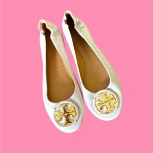 Tory Burch Multi-Logo Ballet Flats Shell Pink 5 - Imagen 1 de 7