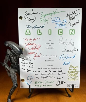 Alien Script Signed- Autograph Reprints- Sigourney Weaver- Ripley - Image 1 of 4