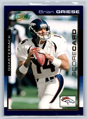 2000 Score #56 Brian Griese Scorecard #/2000 - Image 1 of 2