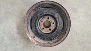 ONE VINTAGE STEEL 14x5 WHEEL/ RIM 5 ON 4.5 BOLT PATTERN FORD DODGE RAT ROD - Picture 1 of 11