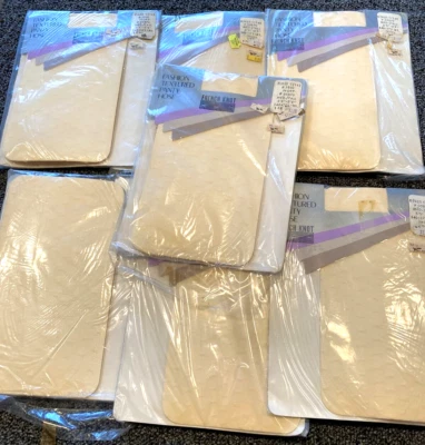 LOT (7) Leg-citement Texture Pantyhose Ivory Med/Tall NEW - U Get All 7 - Image 1 of 3