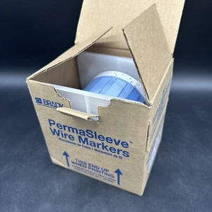 Brady PERMASLEEVE PS Wire Markers Sleeves PS-375-2-WT-S 32146 B-342 250 Count B - Picture 1 of 9