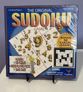 Cardinal Original Sealed Sudoku Game NIB Wood Pieces Timer Bonus Kakuro Games - Picture 1 of 8