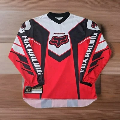 FOX RACING MOTOR SPORTS LONG SLEEVE RIDING JERSEY Youth see Measurement E1 - Image 1 of 4