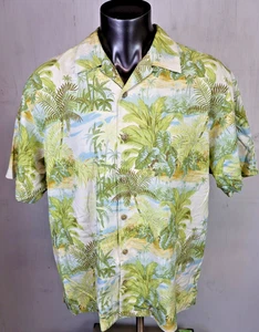 Mens Tommy Bahama Short Sleeve Button Hawaiian Shirt Size XL Multicolor Floral - Picture 1 of 8