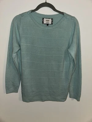 Maine New England Turquoise Ultra Soft Knit Jumper – Size 12 - Image 1 of 4