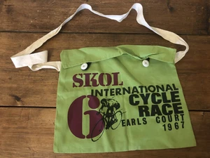 Vintage SKOL 6 Cycle Race 1967 Earl's Court Cycling Musette, Excellent - Picture 1 of 7