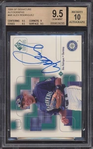 1999 Alex Rodriguez SP Signature Card #AR BGS 9.5 Gem Mint-Autograph Beckett 10 - Picture 1 of 2