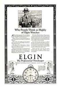 1924 Elgin Watch: Why People Think So Highly Vintage Print Ad - Picture 1 of 1