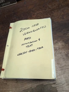 2000 Jeep Wrangler TJ Parts Catalog Manual Illustration And Text - Bild 1 von 3