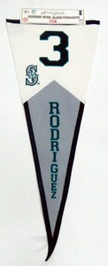 1999 Seattle Mariners Rodriguez #3 Wool Blend Baseball MLB Pennant 40" x 17" - Picture 1 of 4