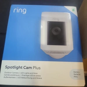Ring Spotlight Überwachungskamera plus Plug-In - 1080p Video - weiß - Bild 1 von 12