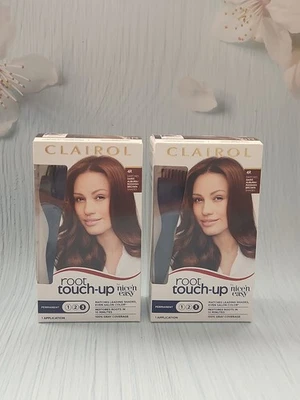 2x Tinte permanente para el cabello Clairol Root Touch-Up Nice'n Easy, 4R marrón rojizo  Foto 1 de 4
