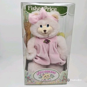 Mono rosa Fisher Price Briarberry Collection SarahBerry Bear de colección 1998 nuevo en caja - Imagen 1 de 17