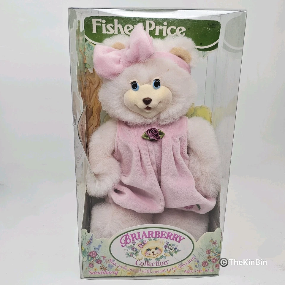Sarahberry Fisher Briarberry Collection 1998 Pink Teddy Bear Plush Sarah