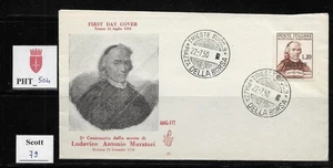 PHT_504. TRIESTE FTT. FDC Venetia w. 1950 LUDOVICO MURATORI. Scott 79 - Picture 1 of 1