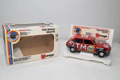 B74 1:24 BBURAGO BURAGO 0158 158 FIAT ABARTH RHYTHM RALLY RICAMBI ROSSO MIB - Immagine 1 di 4