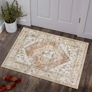 Boho Kitchen Rugs Washable - 2x3 Small Non-Slip Entry Rugs for Inside House O... - Picture 1 of 7