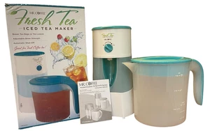 Mr. Coffee TM70TS cafetera de té helada fresca jarra de 3 cuartos verde azulado nueva caja abierta Sunbeam - Imagen 1 de 21