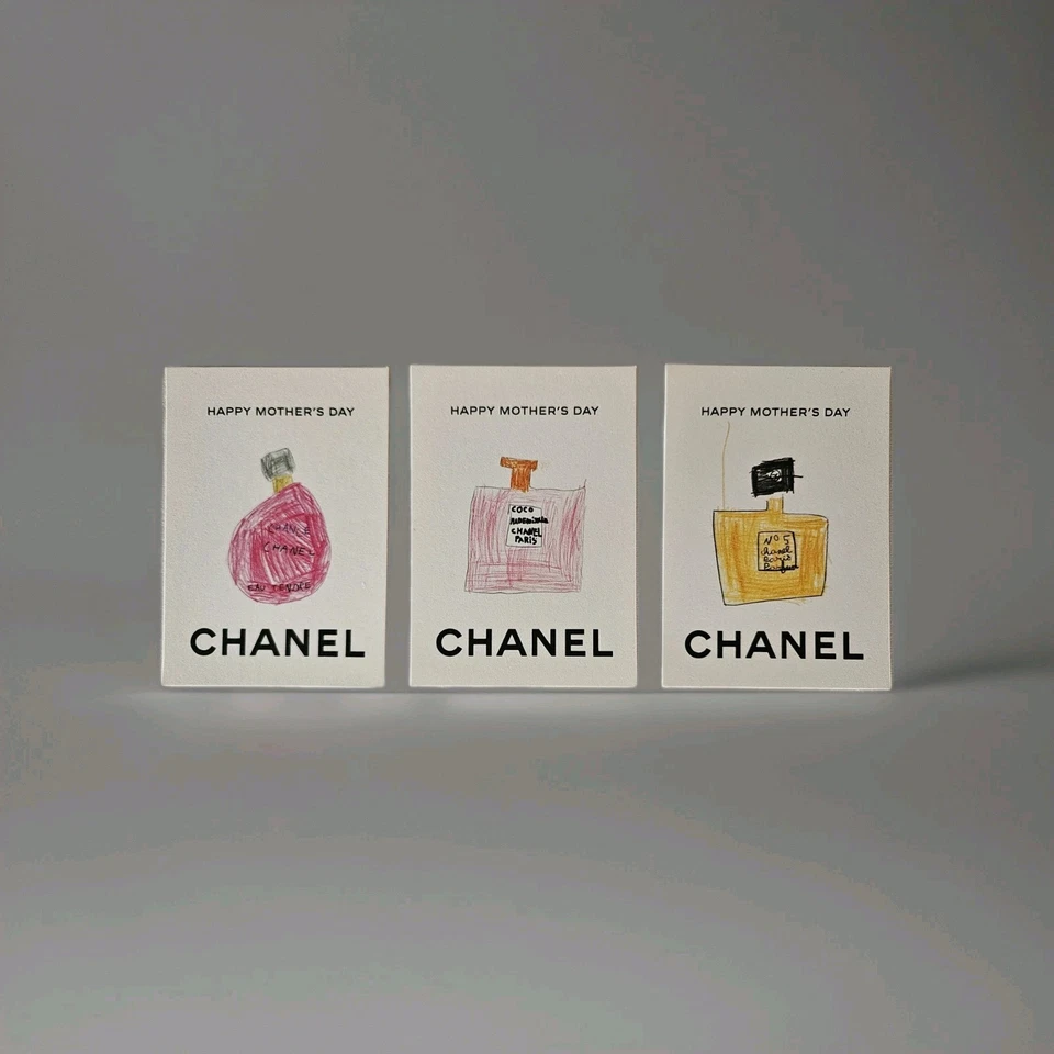 Chanel Día de la Madre Perfume Secador Tarjetas - Juego de 3 - Chance, Coco Mademoiselle Foto 1 de 1