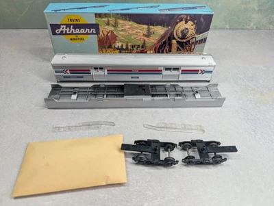 Athearn 1789 HO Scale SL Baggage Passenger Car Amtrak #1040 KIT READ - Image 1 of 3