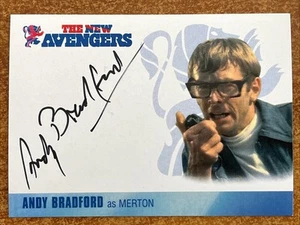 The New Avengers Andy Bradford As Merton Autograph Card AB1 - Picture 1 of 1