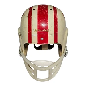Vintage 1960s Fran Tarkenton Spalding Football Helmet 62-372 Medium 6 5/8-6 3/4 - Bild 1 von 9