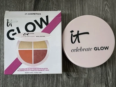 It Cosmetics Celebrate GLOW Face & Eye Palette 4 Multi-Dimensional Shades NEW - Image 1 of 3