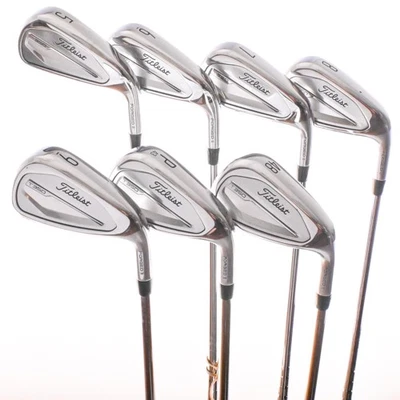 Titleist T350 2023 Forged Iron Set 5-PW,AW AMT Red Stiff Flex Steel RH (-1/2") - Image 1 of 4