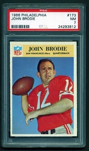 1966 Philadelphia #173 John Brodie PSA 7 Near Mint San Francisco 49ers - Picture 1 of 2