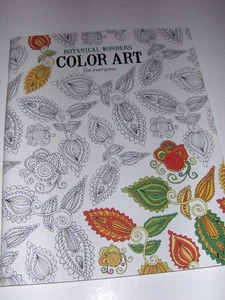 Botanical Wonders Color Art adult coloring book - NEW - Picture 1 of 1