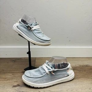 Hey Dude Wendy Boho leichte Denim Slipper Damenschuhe Größe 6 " - Bild 1 von 11