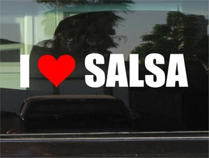 I Love Salsa (Music) Vinyl Decal Sticker for Car Window Laptop & More - Picture 1 of 1