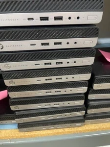 HP EliteDesk 800 G3 Mini PC Intel i5-6500T, 16GB RAM 256GB SSD Windows 10 Pro - Afbeelding 1 van 3