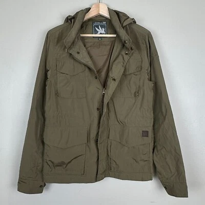 Chaqueta Hombres S Gorpcore Ropa de Trabajo Militar Utilidad Safari Bolsillos Capucha Cremallera A Presión Foto 1 de 4