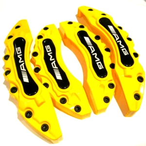 Yellow Brake Caliper Covers for Mercedes C300 G S ML500 GLA GLB GLC CLASS New18 - Picture 1 of 4