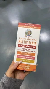 Liquid Morning Multivitamin For Women’s Hair Growth, Wrinkles, Fine Lines - Picture 1 of 1