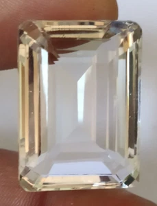 61.80 Ct. Large White Topaz Emerald Cut Loose Gemstone Gift for Ring & Pendant - Picture 1 of 7