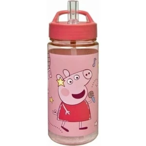 Peppa Pig Freundlichkeit Count Aeroflasche mit integrierter Stroh-Trinkdüse 500ML - Bild 1 von 2