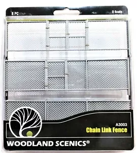 O Scale Woodland Scenics A3003 Maschendrahtzaun mit Torenscharnieren & Pflanzstiften - Bild 1 von 1