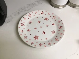 Crate & Barrel Snowflakes Christmas Holiday Platter Dish Plate Serving Seasonal - Picture 1 of 7