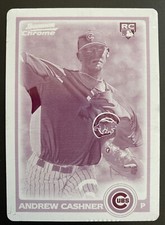2010 Bowman Chrome Andrew Cashner Magenta Printing Plate 1/1 
