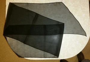 BLACK SHEER SCARF 78X12 - Picture 1 of 1