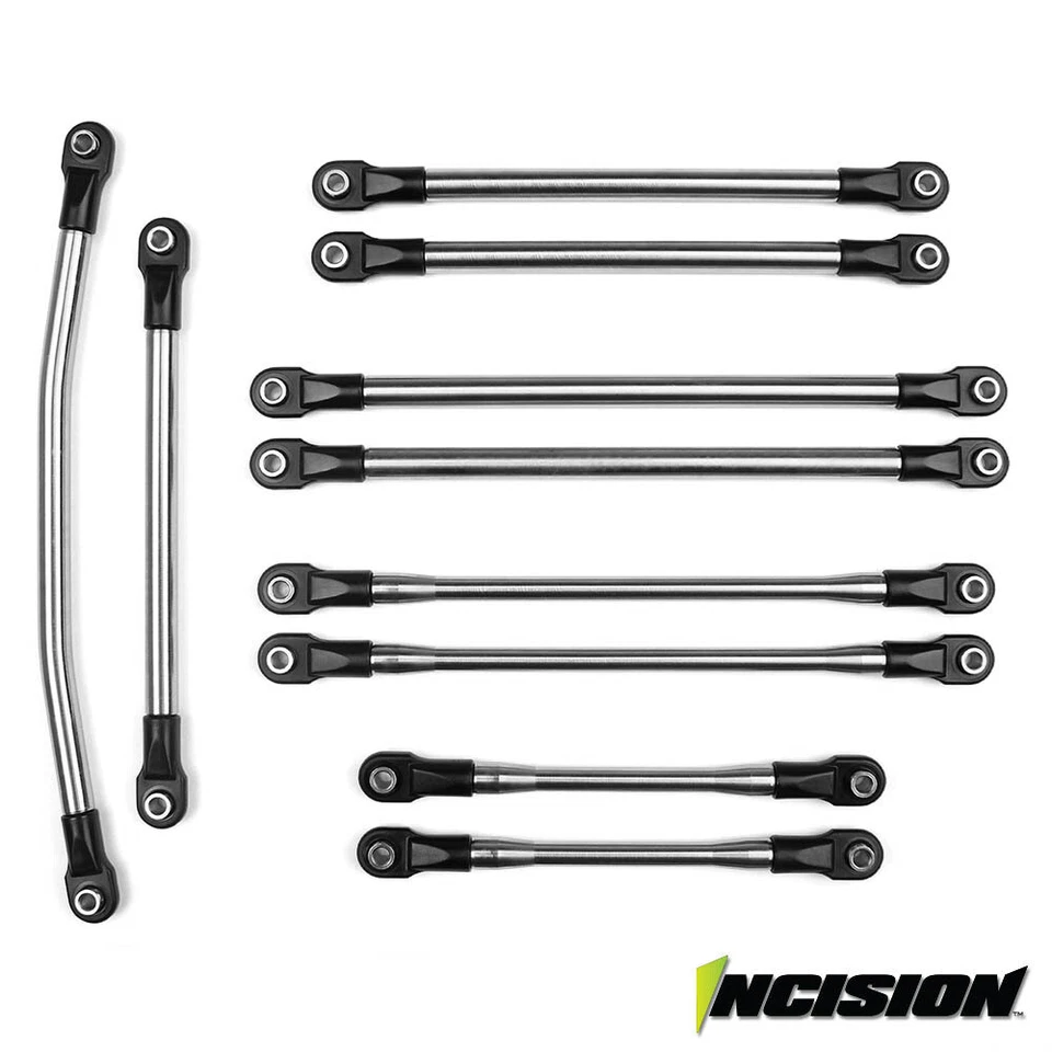 Vanquish Incision Axial Scx10 II 1/4 Stainless Steel 10 PC Link Kit IRC00070